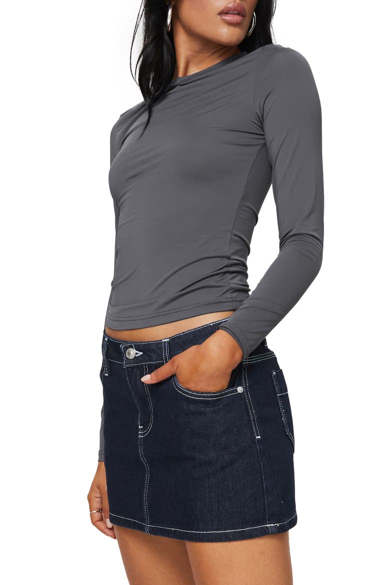 Arnim Stretch Top, Alternate, color, GREY