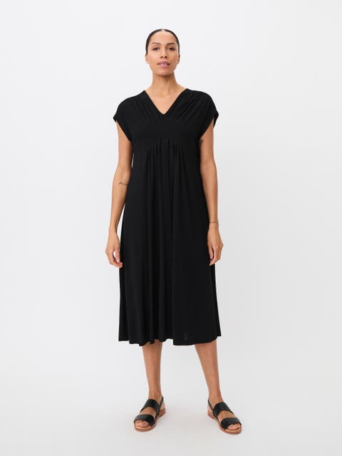V-Neck Midi Dress