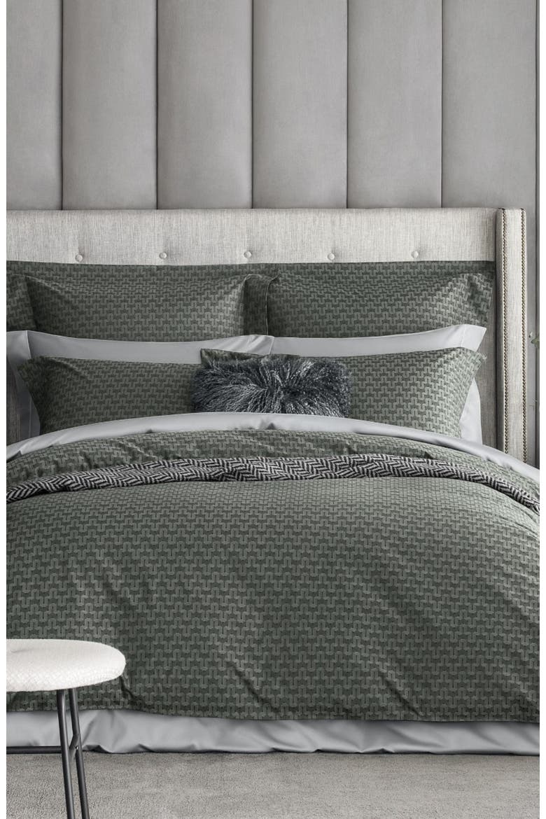 Kingston Duvet Cover, Alternate, color, Green