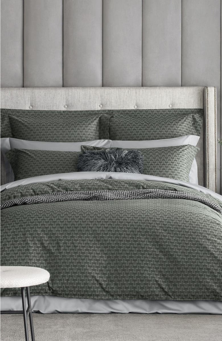 Togas Kingston Duvet Cover, Alternate, color, Green