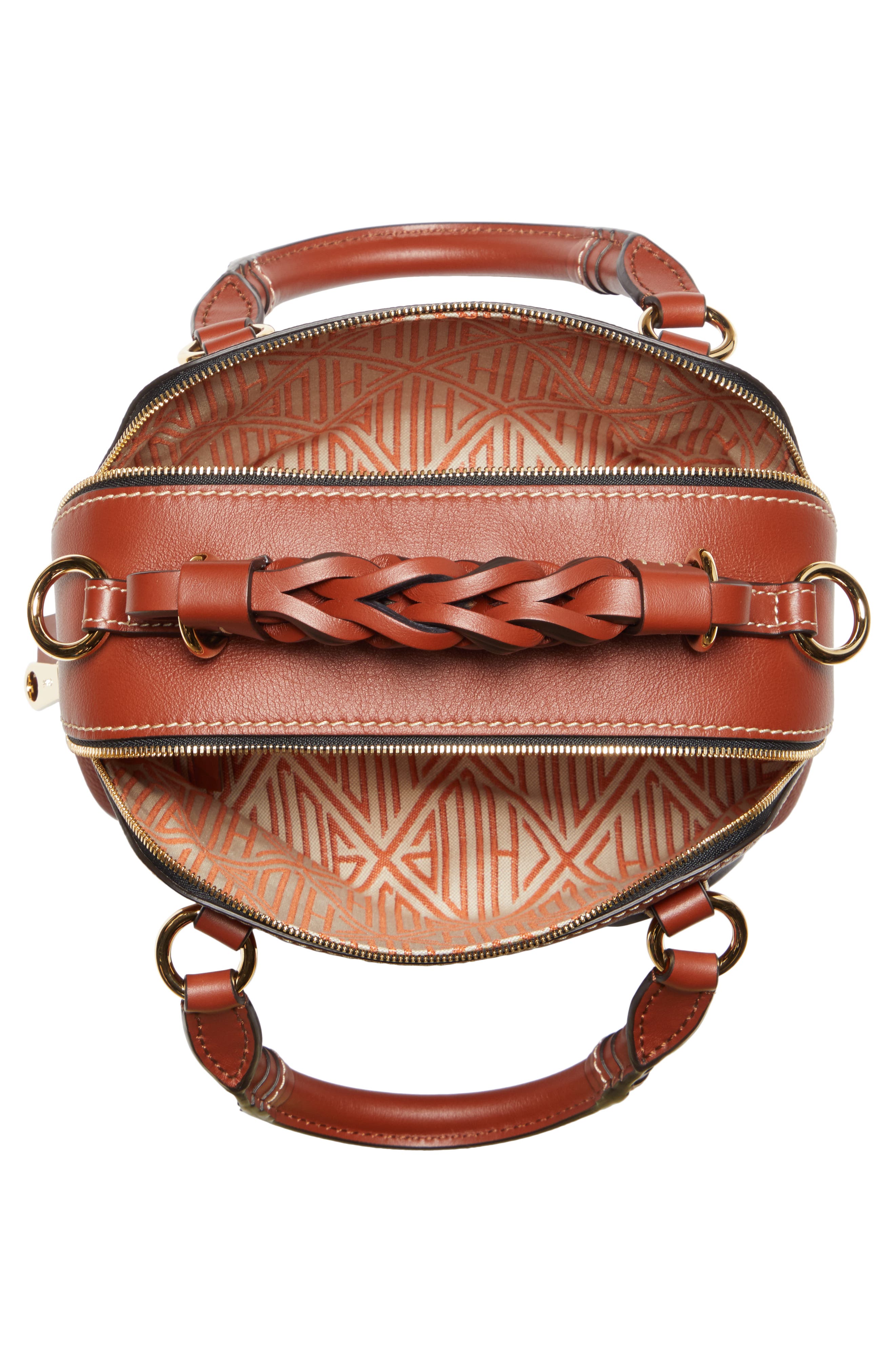 Chloé Small Daria Leather Top Handle Bag, Alternate, color, 
