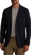 The Normal Brand Knit Cotton Blend Herringbone Sport Coat