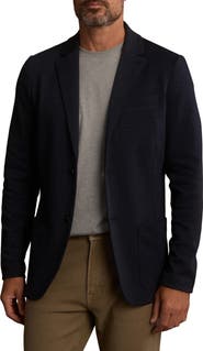 The Normal Brand Knit Cotton Blend Herringbone Sport Coat
