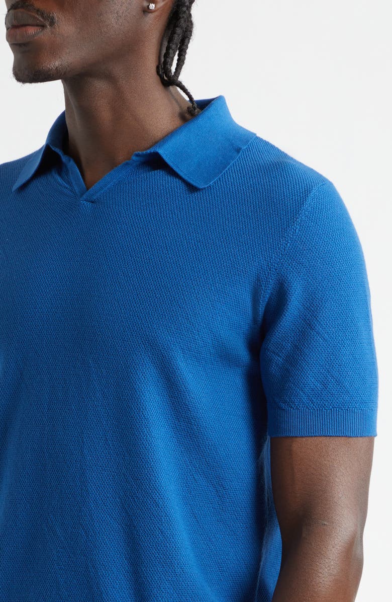 Boglioli Garment Dyed Cotton Polo, Alternate, color, Royal Blue