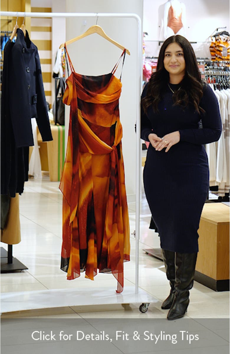 Leyla Abstract Print Maxi Dress, sales video thumbnail