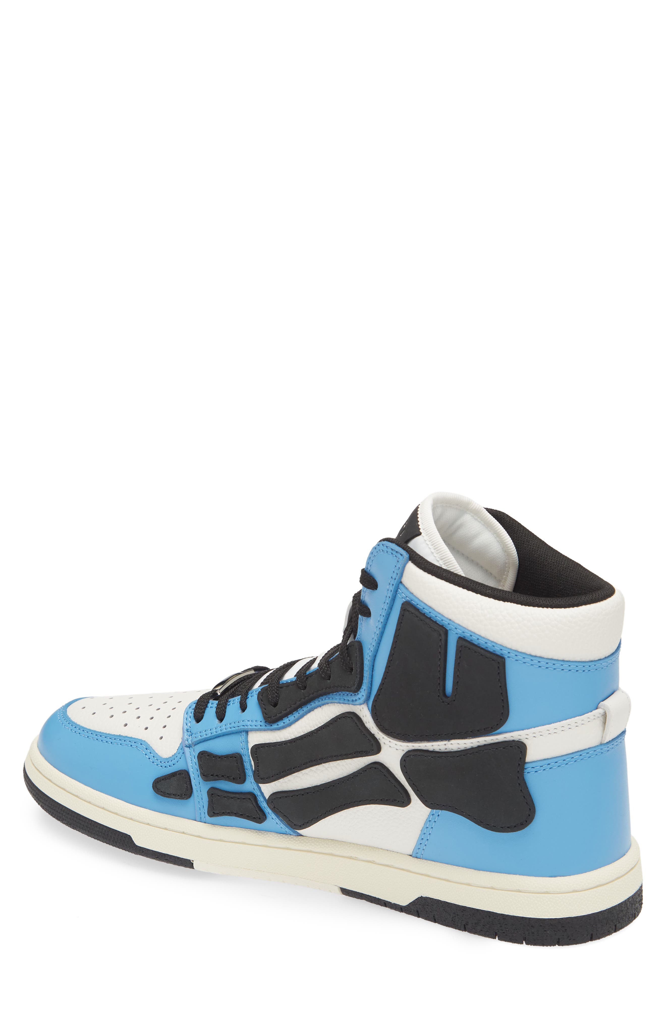 Skeleton High Top Sneaker, Alternate, color, 990 - CAROLINA BLUE / WHITE