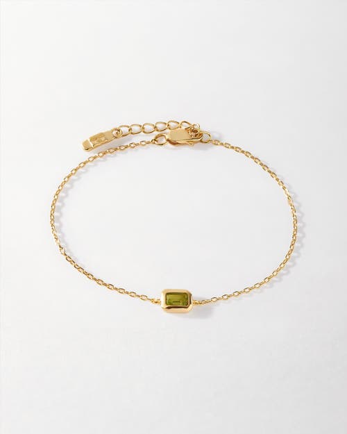 Edge Of Ember Deco Birthstone Bracelet