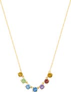 EFFY Multistone Rainbow Pendant Necklace