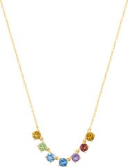 EFFY Multistone Rainbow Pendant Necklace