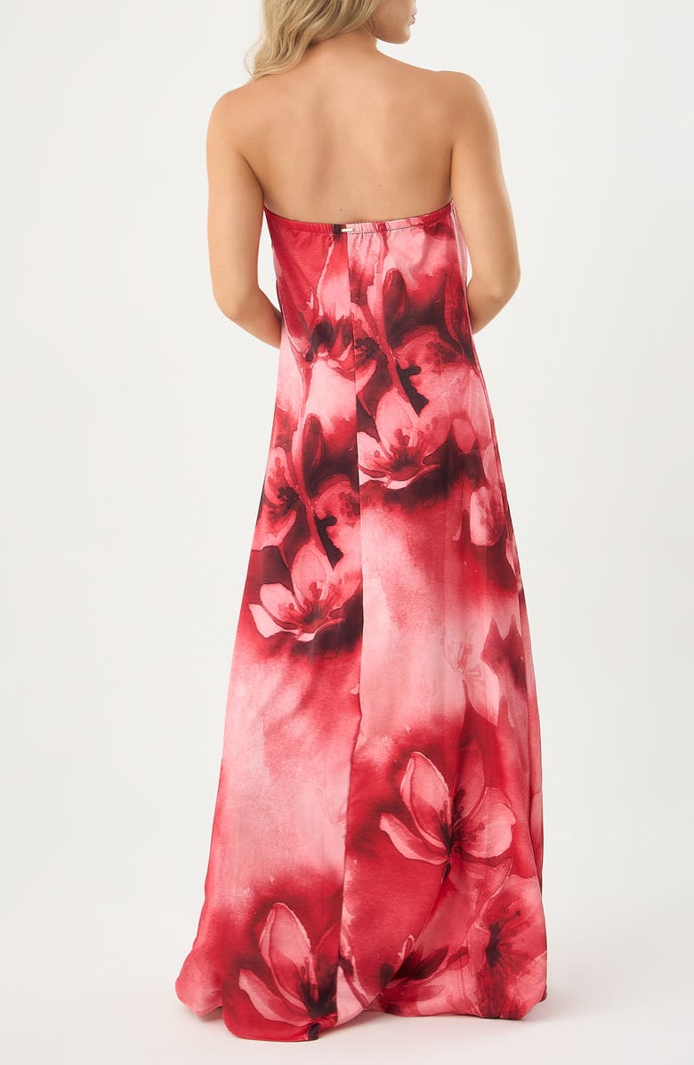 BOAMAR Mecan Floral Strapless Maxi Dress, Alternate, color, Pink Floral