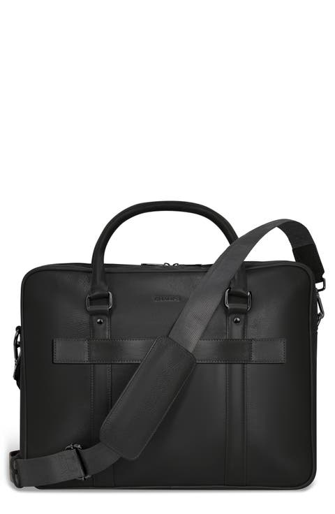 Onyx Leather Briefcase