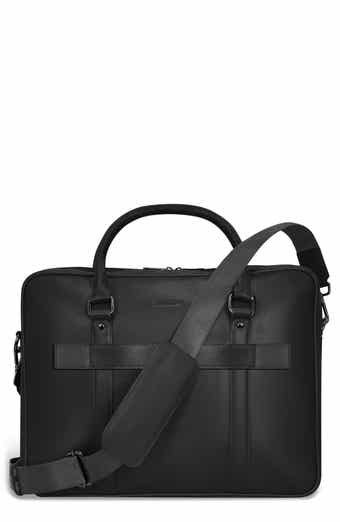 CHAMPS Onyx Leather Briefcase