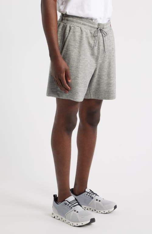 Zella Waffle Knit Shorts In Gray