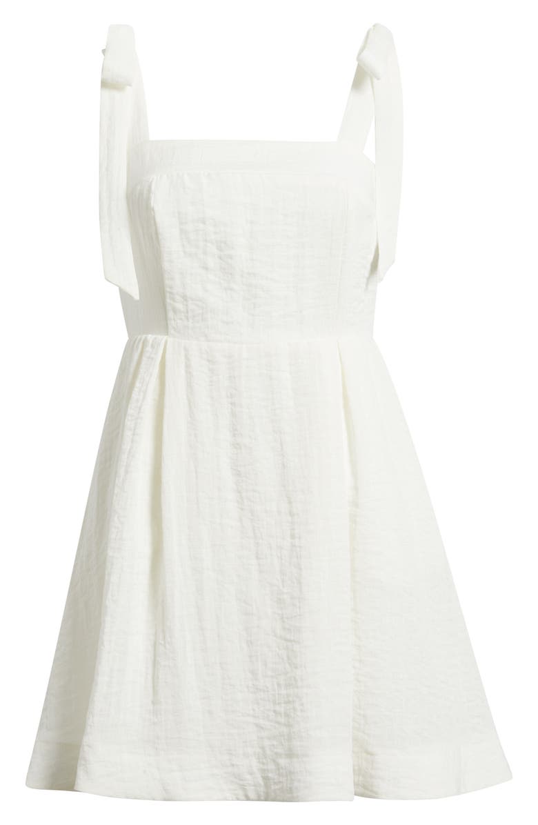 Sam Edelman Tie Strap A-Line Minidress, Alternate, color, White