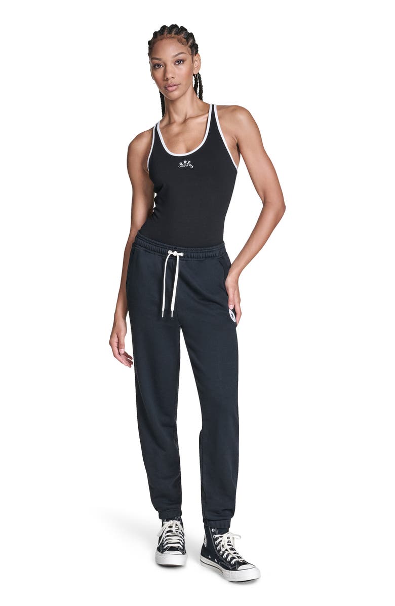 Converse Retro Chuck Taylor Patch Joggers, Alternate, color, Converse Black