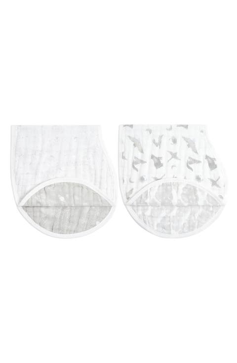 2-Pack Organic Cotton Burpy Bibs