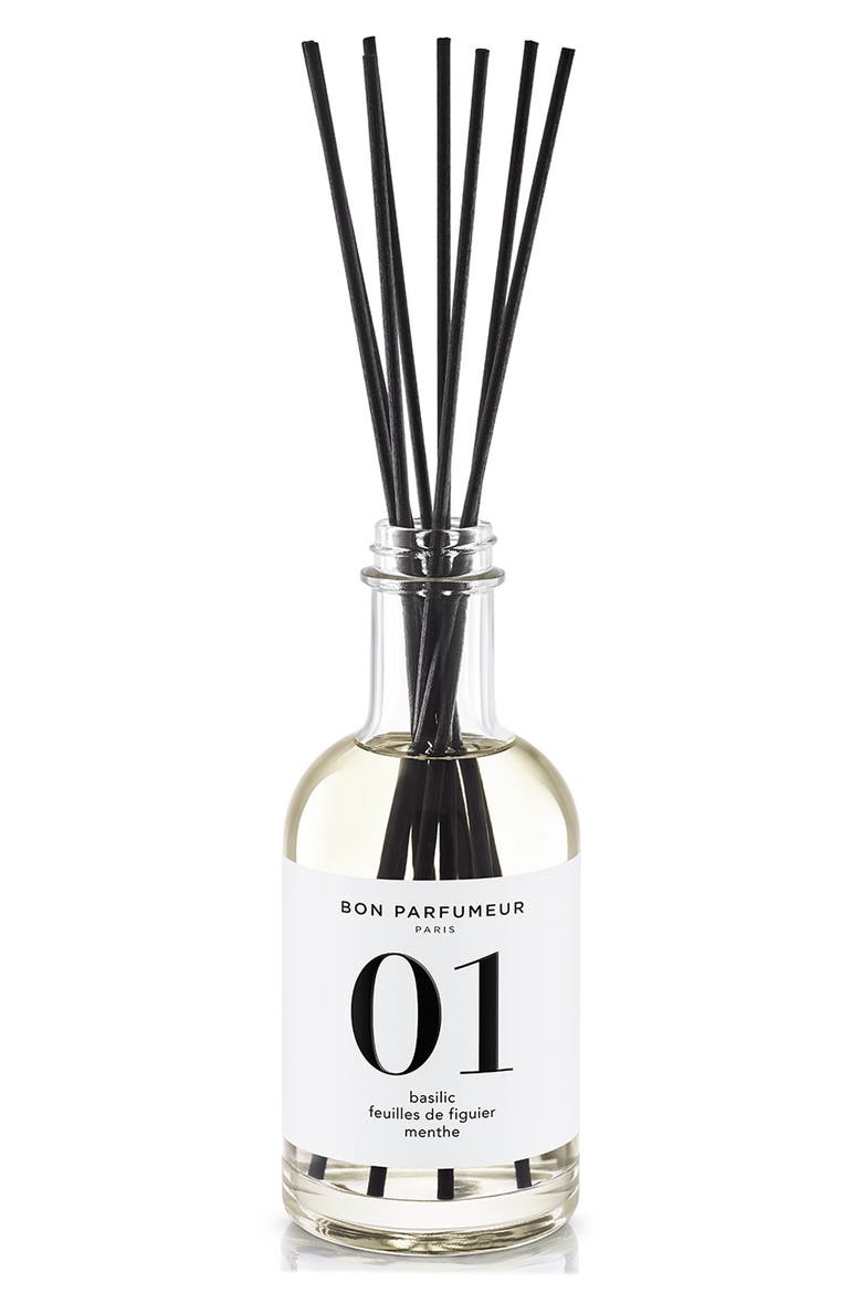 01 Basil, Fig & Mint Reed Diffuser, Main, color, NO COLOR