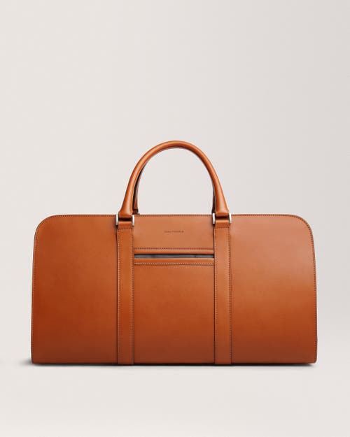 Carl Friedrik Cognac Palissy Leather Duffle Bag In Cognac