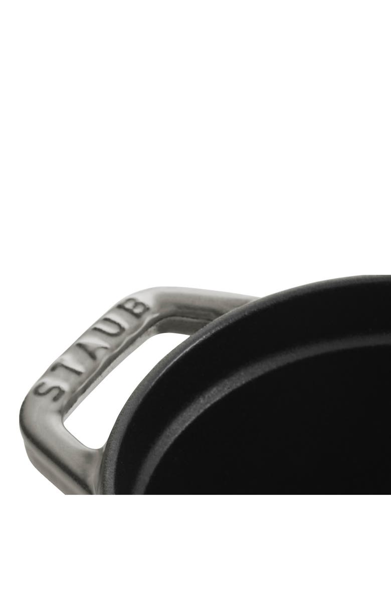 Staub Cast Iron 1-Quart Pig Dutch Oven, Alternate, color, Graphite Grey