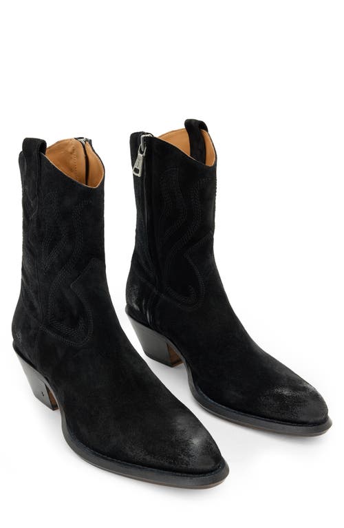 John Varvatos Wainwright Range Western Boot In Black
