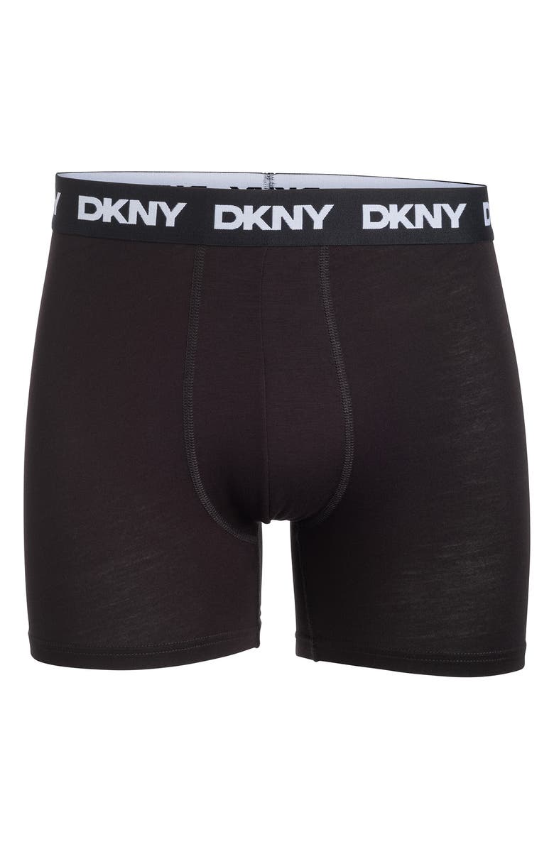 DKNY Pack of 4 Assorted Boxer Briefs, Alternate, color, Black/Black/Black/Black