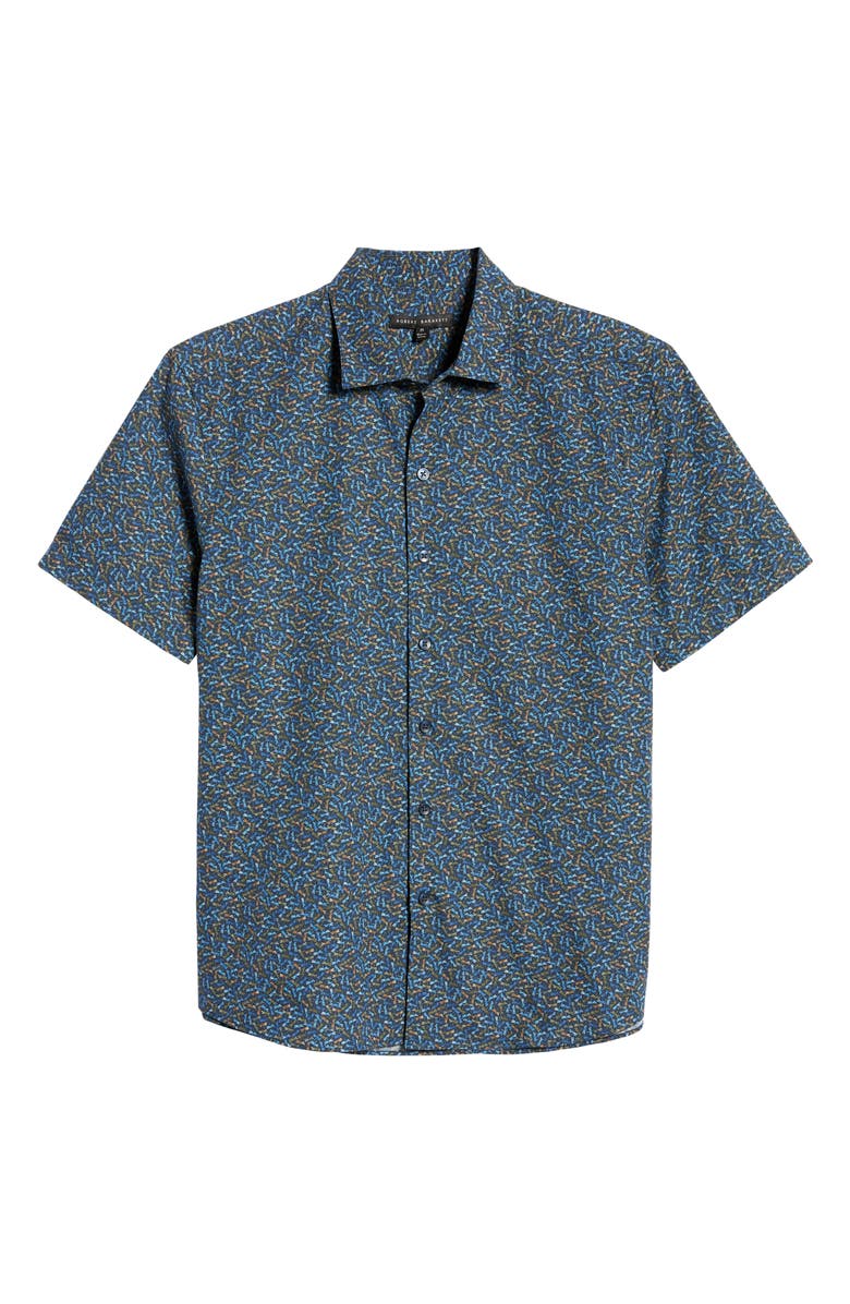 Robert Barakett Holton Dragonfly Short Sleeve Button-Up Shirt, Alternate, color, 
