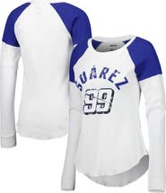 G-III 4HER BY CARL BANKS Women's G-III 4Her by Carl Banks White Daniel Suarez Action Tri-Blend Thermal Raglan Long Sleeve T-Shirt