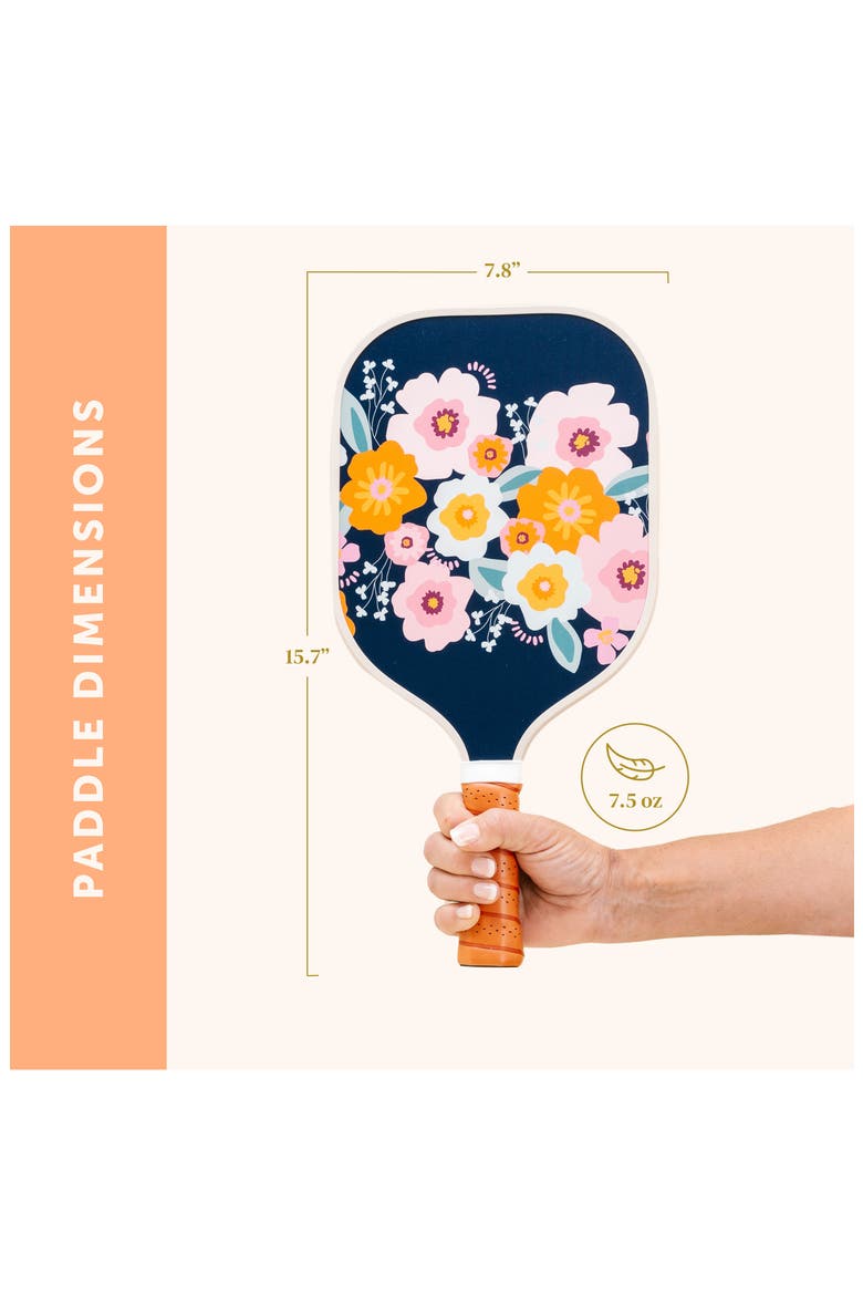 Bright Bloom Pickleball Paddle, Alternate, color, NAVY