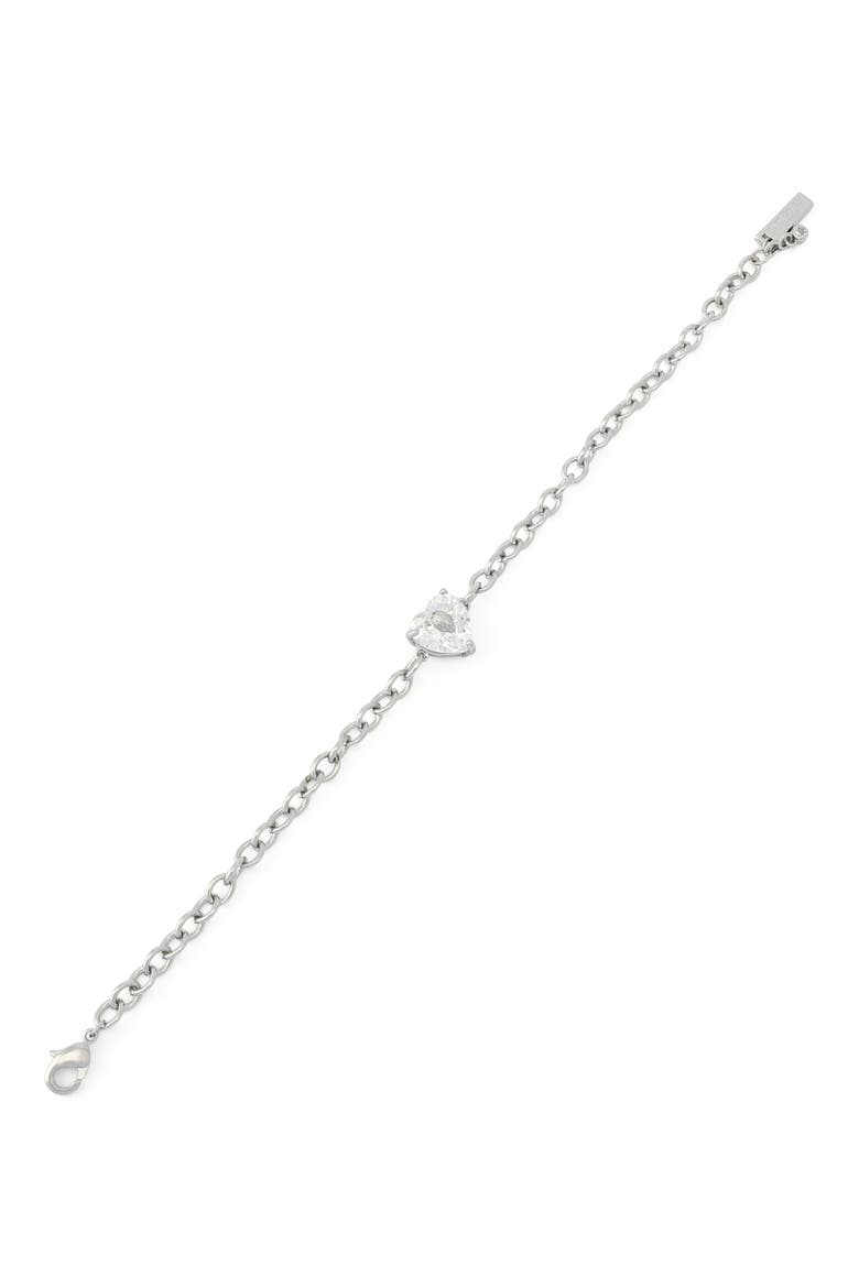 Crystal Heart Flex Bracelet, Alternate, color, CRYSTAL