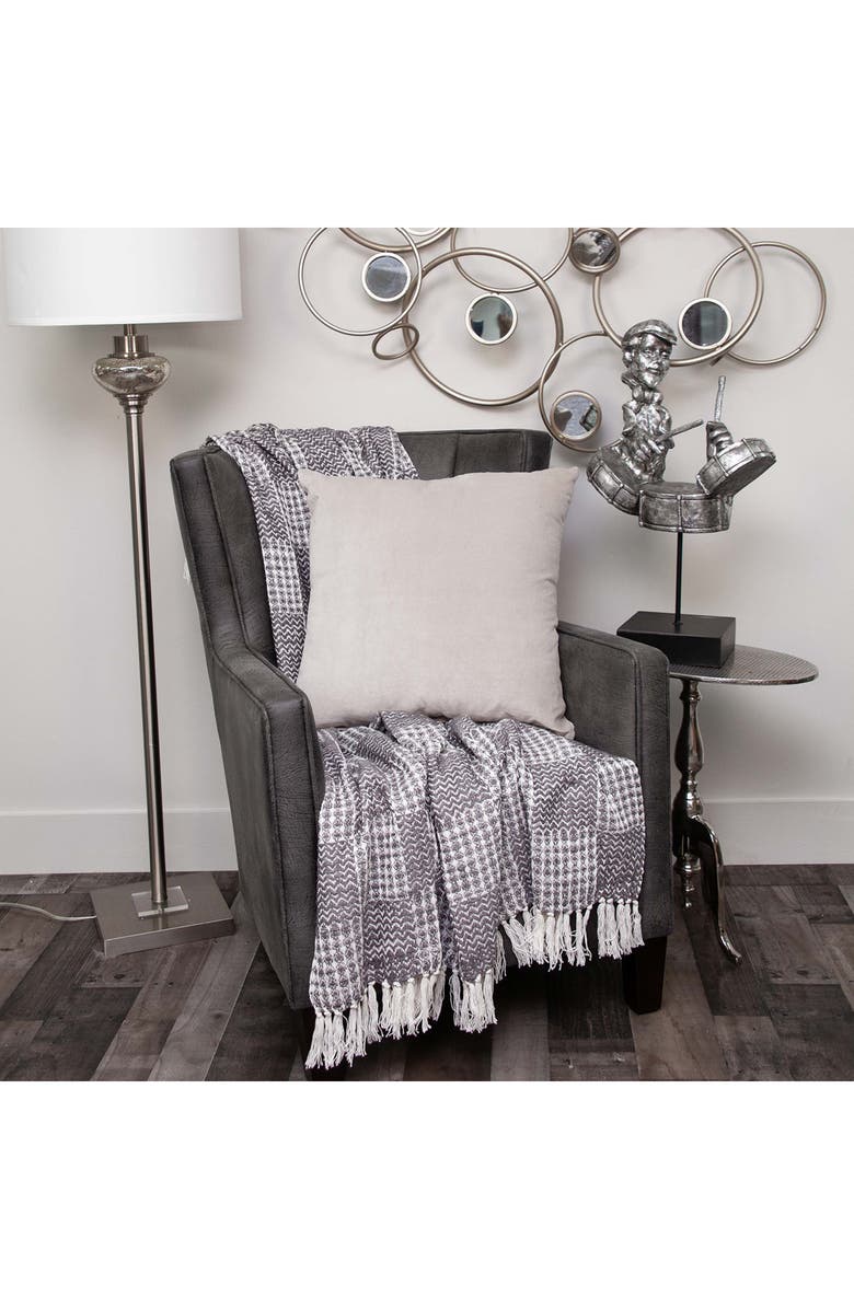 PARKLAND COLLECTION Emma Transitional Throw Pillow, Alternate, color, Grey