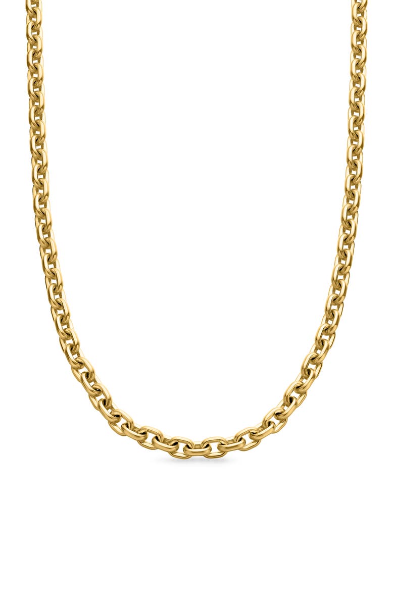 David Yurman Deco Chain Link Necklave in 18K Yellow Gold, Main, color,