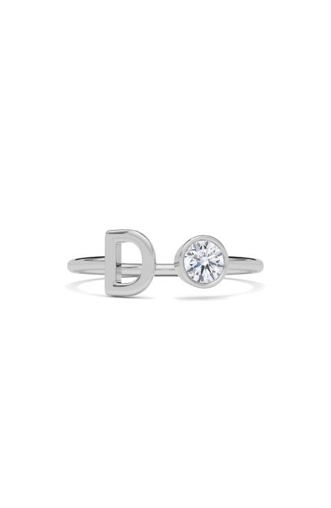 Lab Grown Diamond Letter Ring