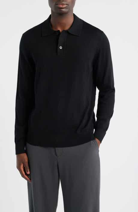 NN07 Serge 6584 Long Sleeve Wool Blend Polo Sweater