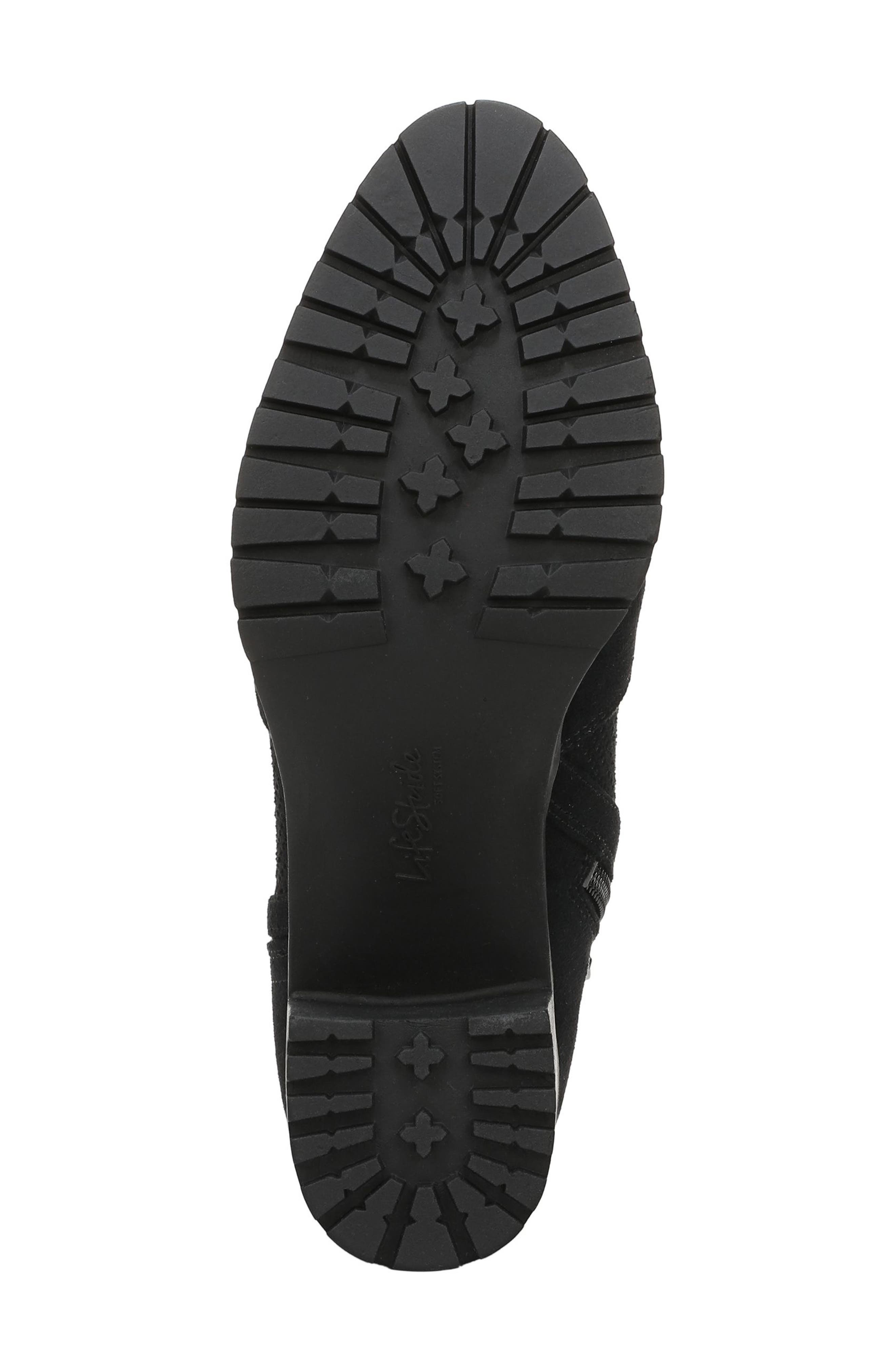 LifeStride Matilda Lug Sole Bootie, Alternate, color, Black