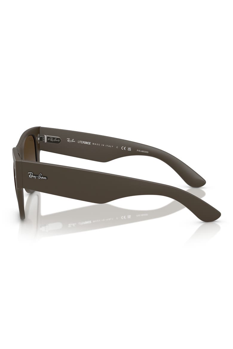 Mega Wayfarer Liteforce 52mm Square Sunglasses, Alternate, color, BROWN
