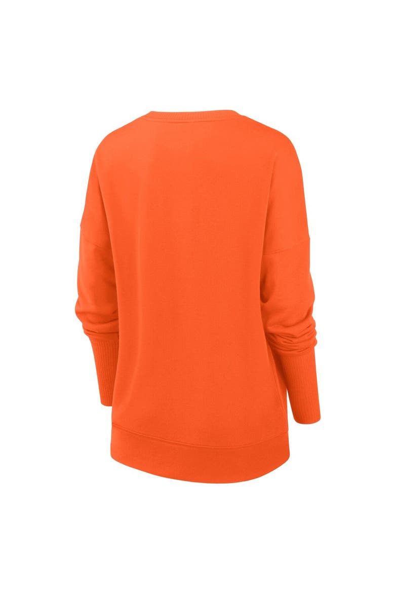 Women's Nike Orange Chicago Bears Rewind Playback Icon Performance Pullover Sweatshirt, Alternate, color, Orange