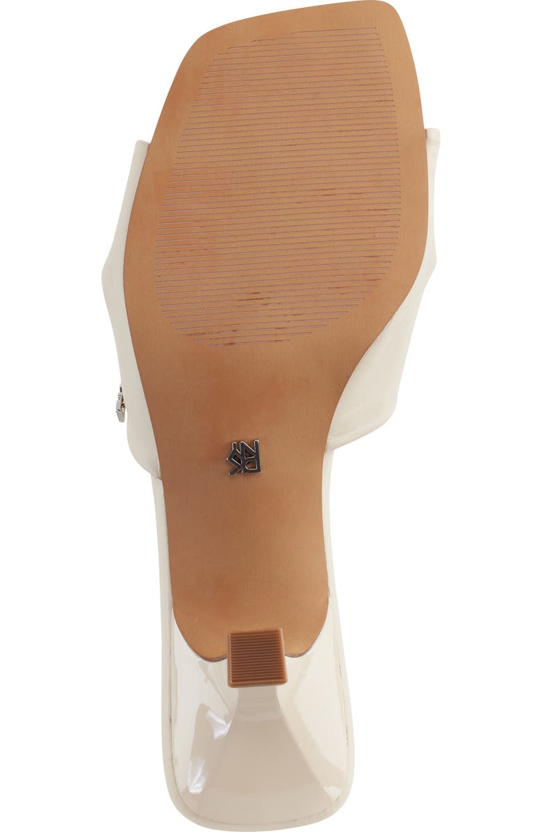 DKNY Twist Strap Kitten Heel Sandal, Alternate, color, Bone