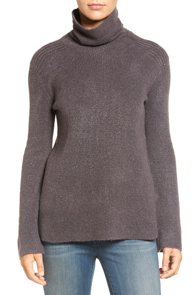 Hinge Bell Sleeve Turtleneck Sweater, Main, color,