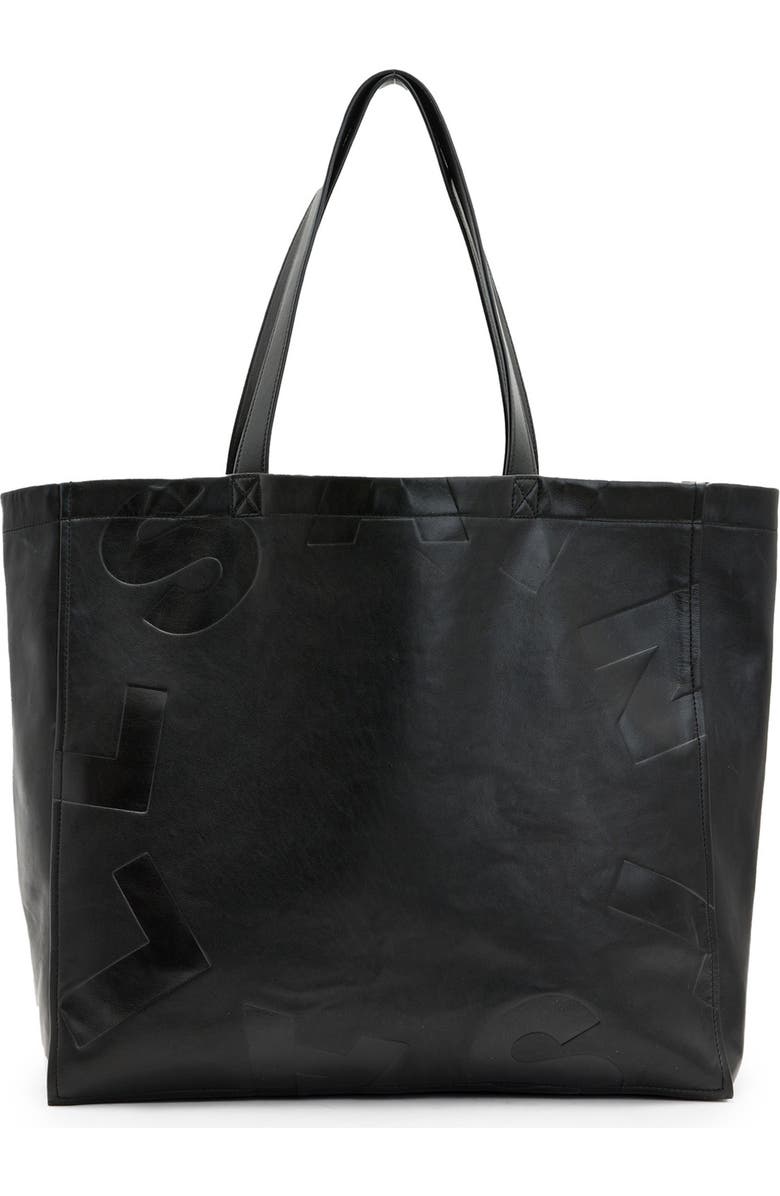 AllSaints Large Tierra Leather Tote, Main, color,