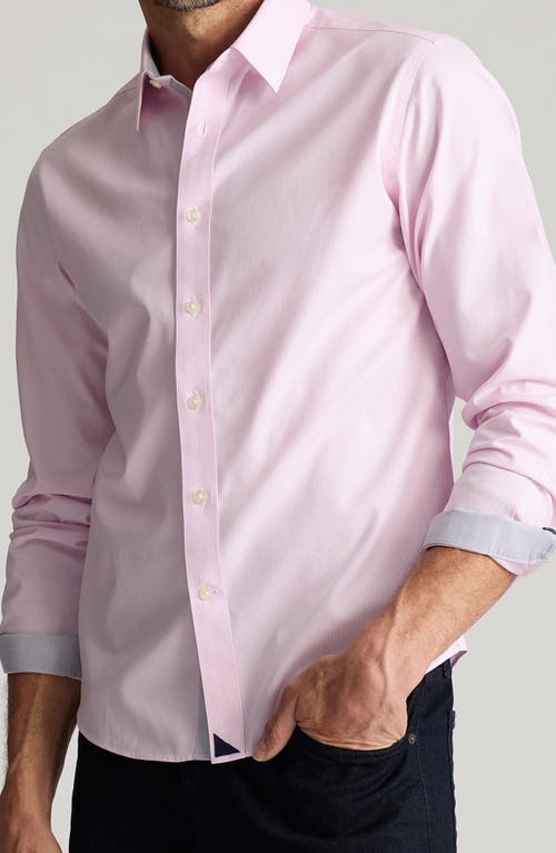 UNTUCKit Douro Stripe Wrinkle Resistant Button-Up Shirt in Pink  product