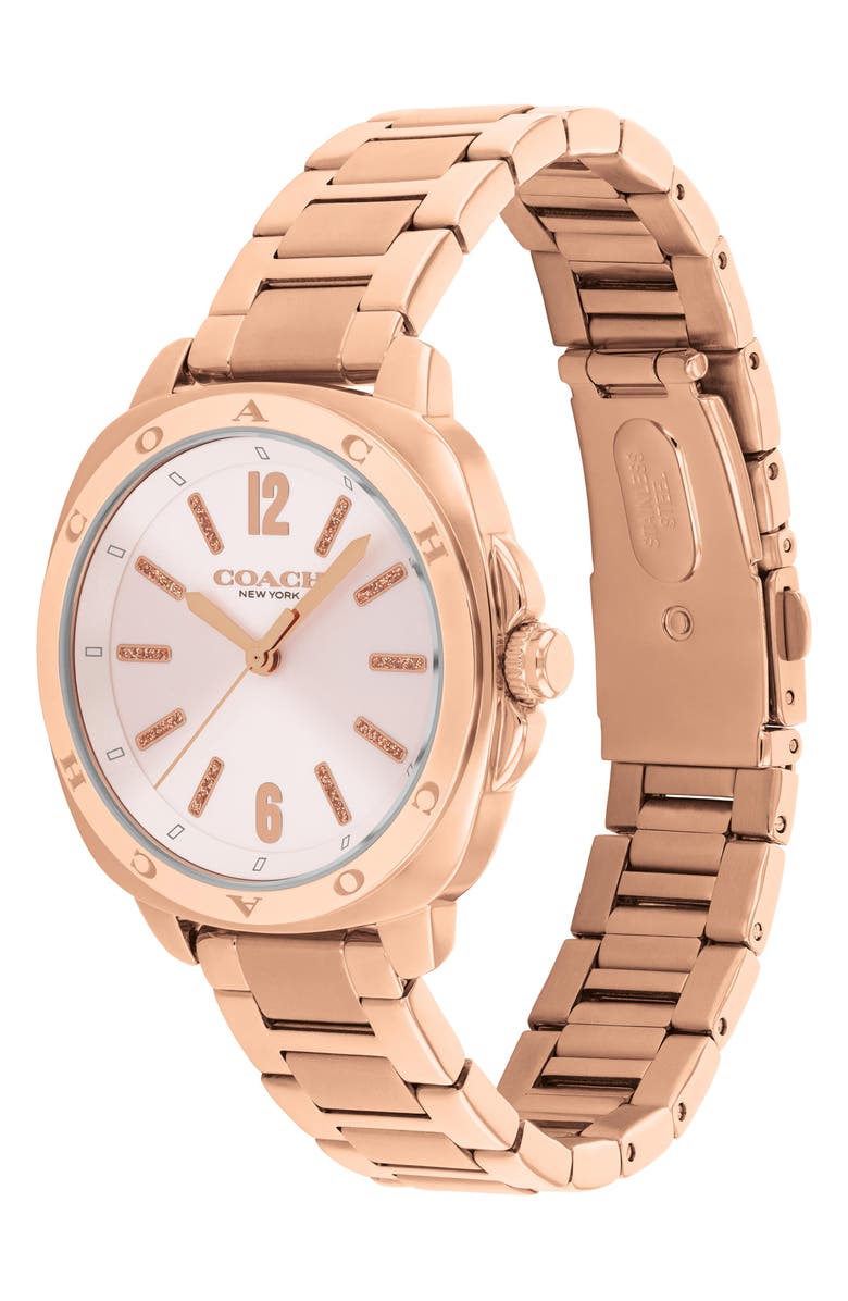 COACH Kitt Bracelet Watch, 34mm, Alternate, color, Blush