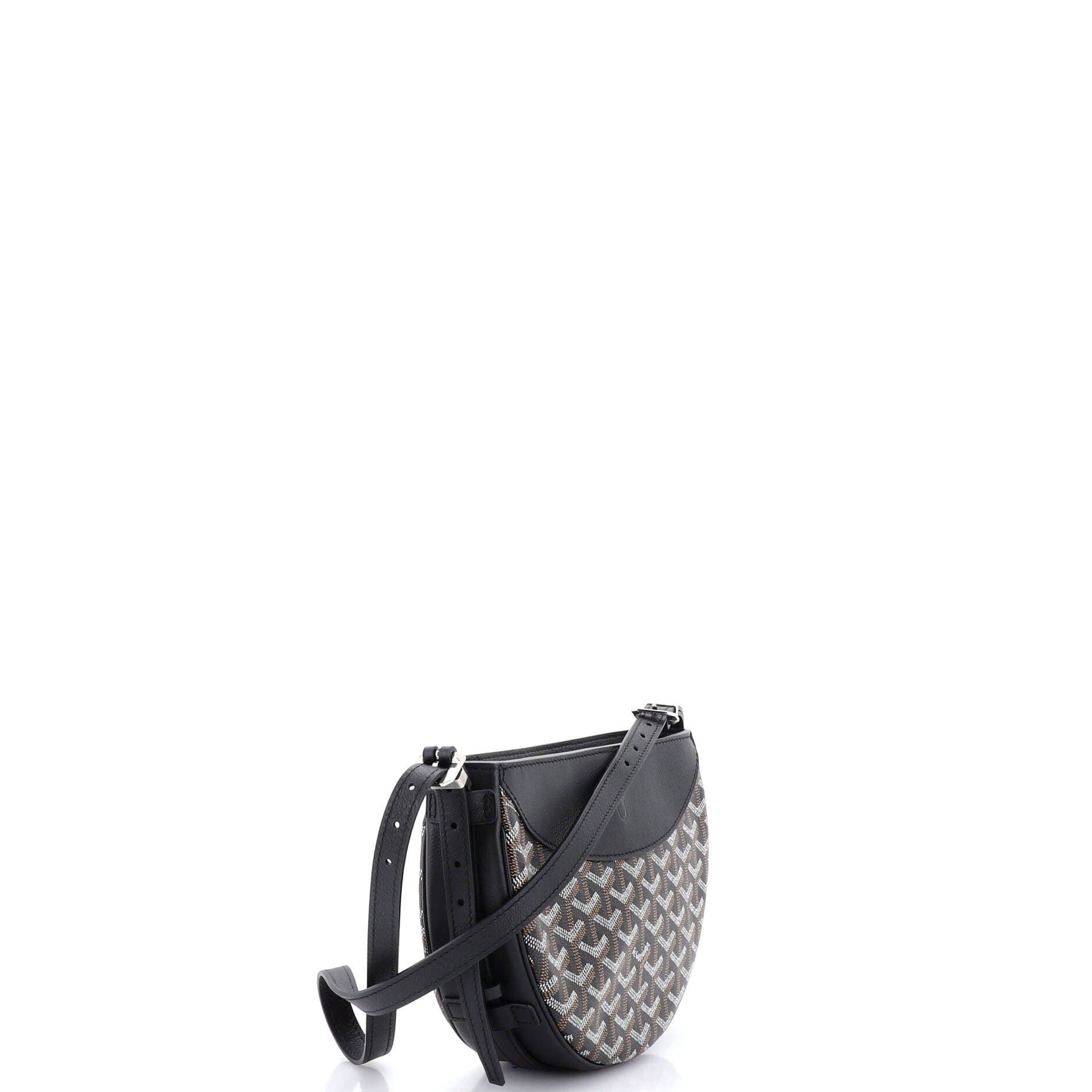 Pre-Owned Goyard Hirondelle Shoulder Bag Coated Canvas and Leather, Alternate, color, Black
