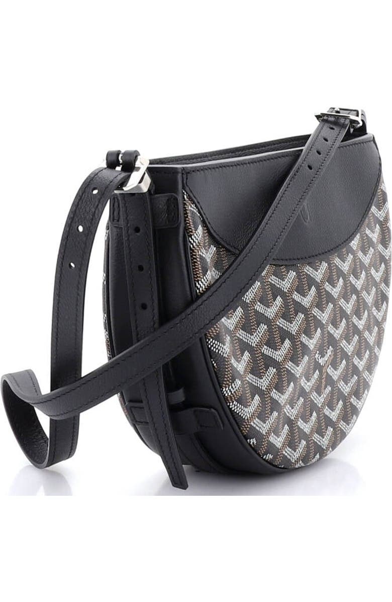 Pre-Owned Goyard Hirondelle Shoulder Bag Coated Canvas and Leather, Alternate, color, Black