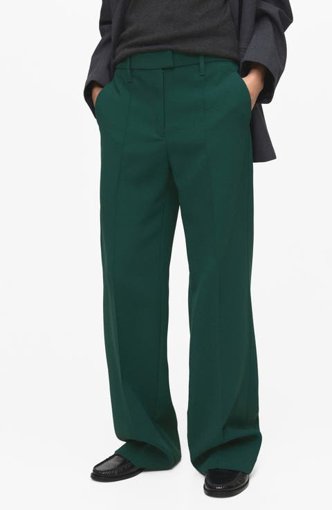 Seamed Straight Leg Pants