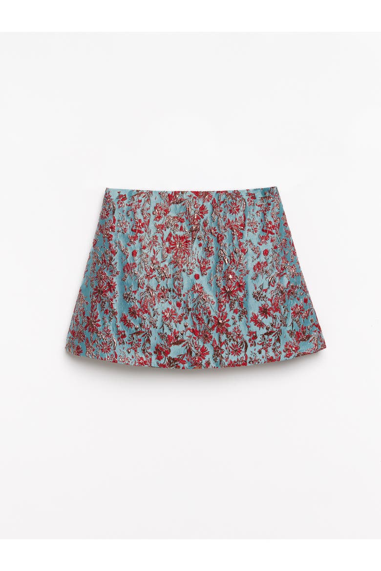 Mini Floral Jacquard Skirt, Alternate, color, Multicolor