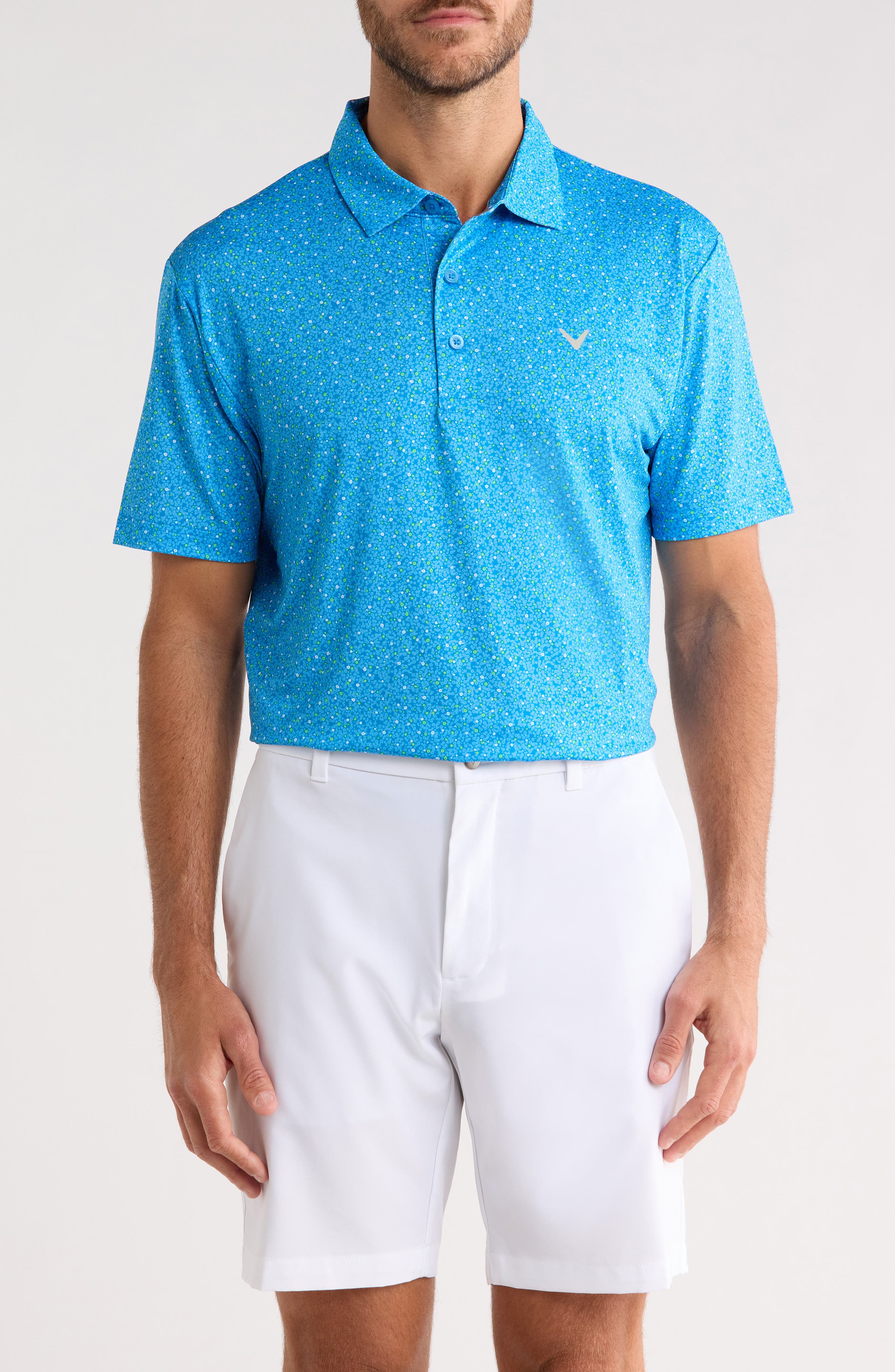 Callaway Confetti Floral Polo