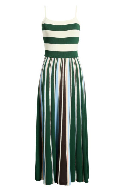 Elena Mixed Stripe Sweater Dress