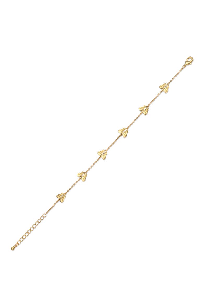 Winged Seranade 18k Gold Plate Butterfly Bracelet, Alternate, color, GOLD
