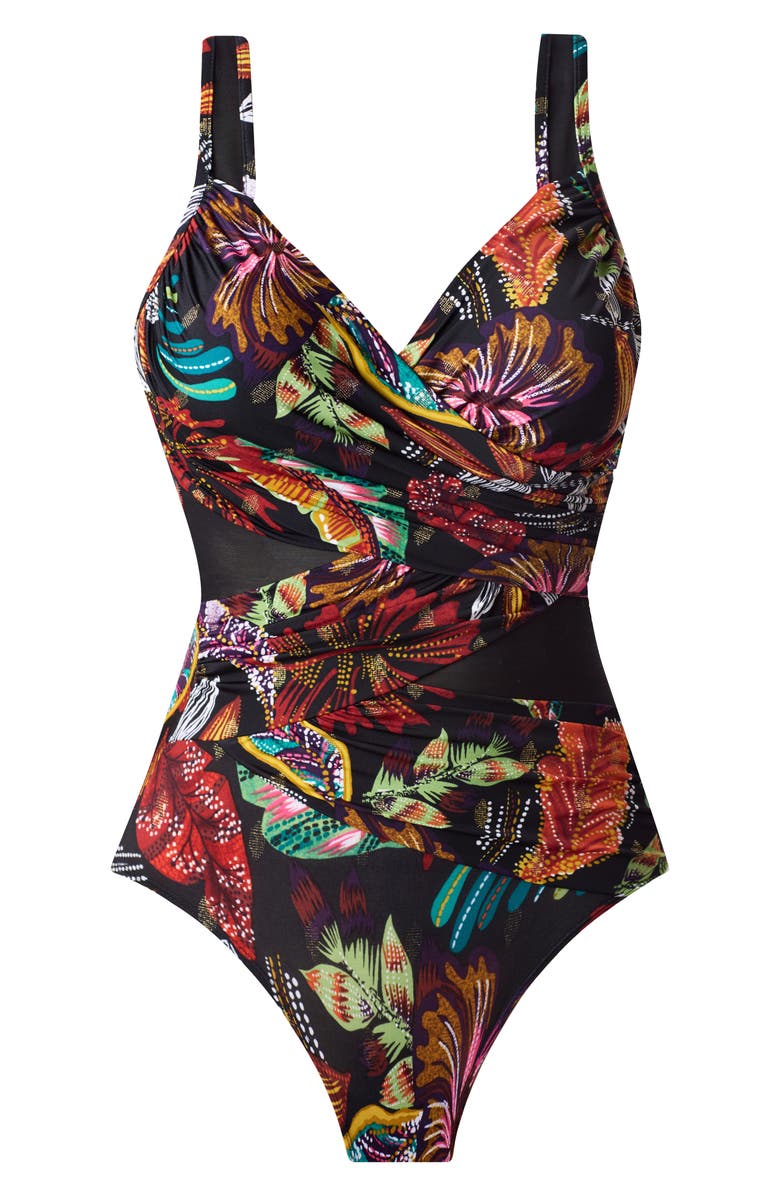 Miraclesuit<sup>®</sup> Pluma Orla Madero One-Piece Swimsuit, Alternate, color, 