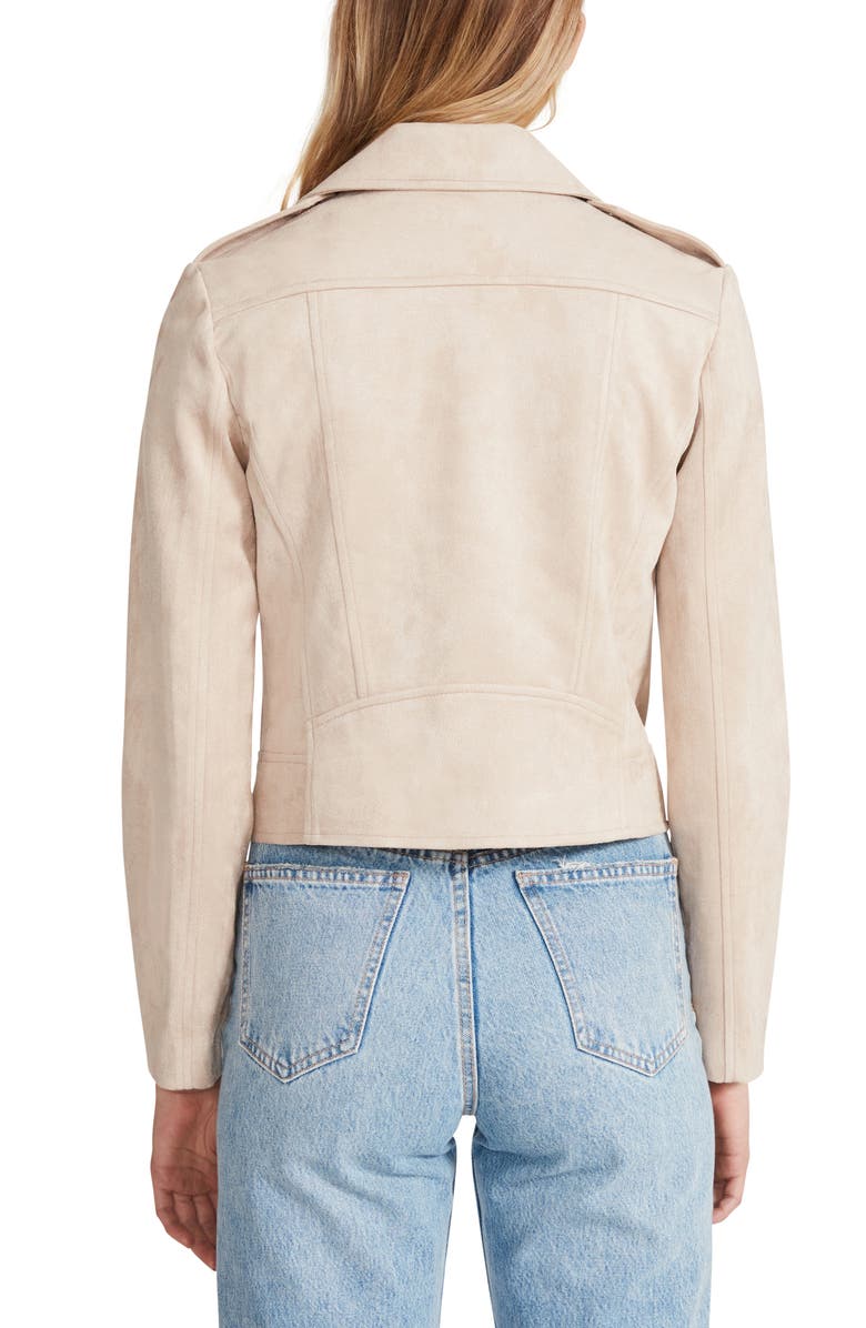 Steve Madden Faux Suede Moto Jacket, Alternate, color, 